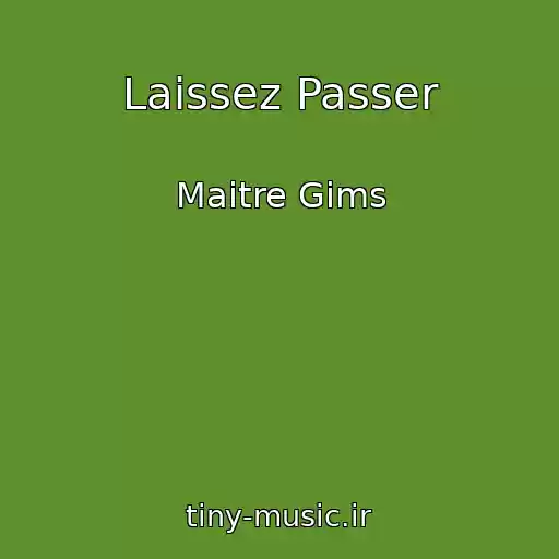 کاور آهنگ Laissez Passer از Maitre Gims