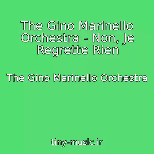 کاور آهنگ The Gino Marinello Orchestra - Non, Je Regrette Rien از The Gino Marinello Orchestra