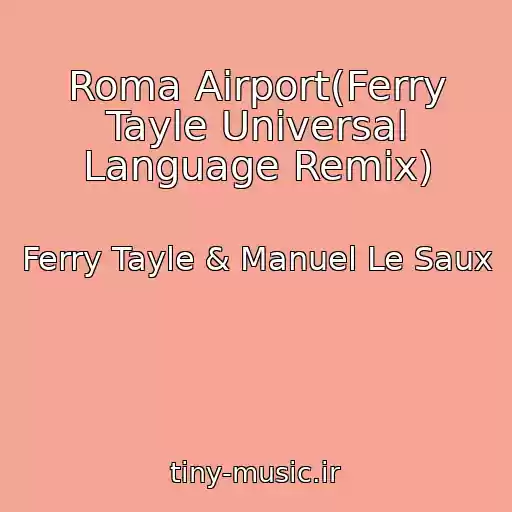 کاور آهنگ Roma Airport(Ferry Tayle Universal Language Remix) از Ferry Tayle & Manuel Le Saux