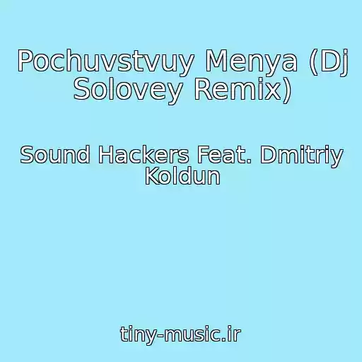 کاور آهنگ Pochuvstvuy Menya (Dj Solovey Remix) از Sound Hackers Feat. Dmitriy Koldun