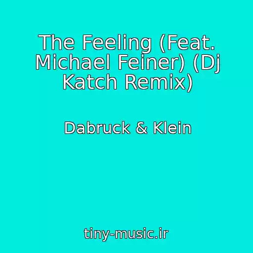 کاور آهنگ The Feeling (Feat. Michael Feiner) (Dj Katch Remix) از Dabruck & Klein