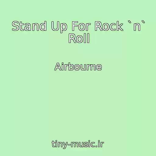 کاور آهنگ Stand Up For Rock `n` Roll از Airbourne