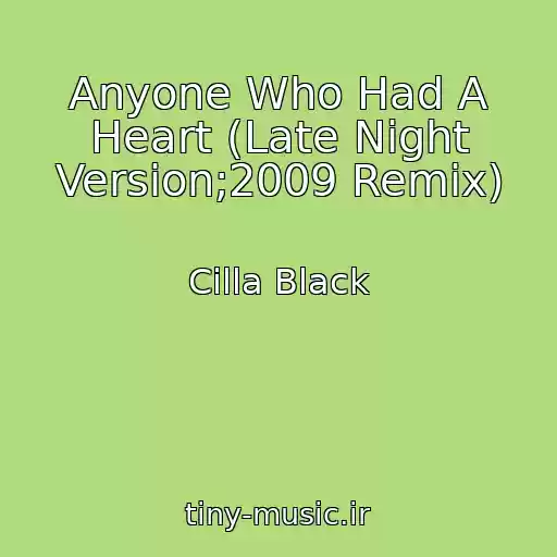 کاور آهنگ Anyone Who Had A Heart (Late Night Version;2009 Remix) از Cilla Black