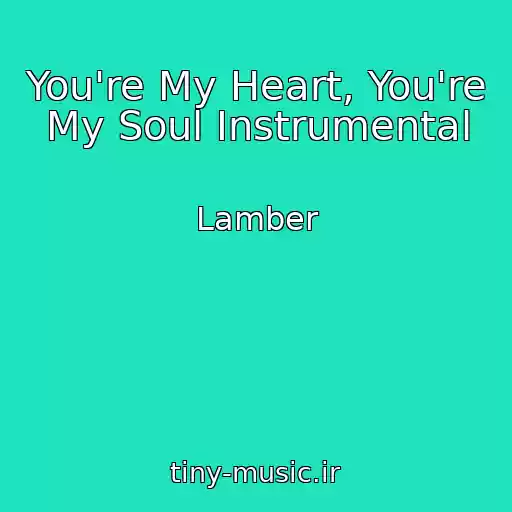 کاور آهنگ You're My Heart, You're My Soul Instrumental از Lamber