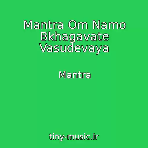 کاور آهنگ Mantra Om Namo Bkhagavate Vasudevaya از Mantra