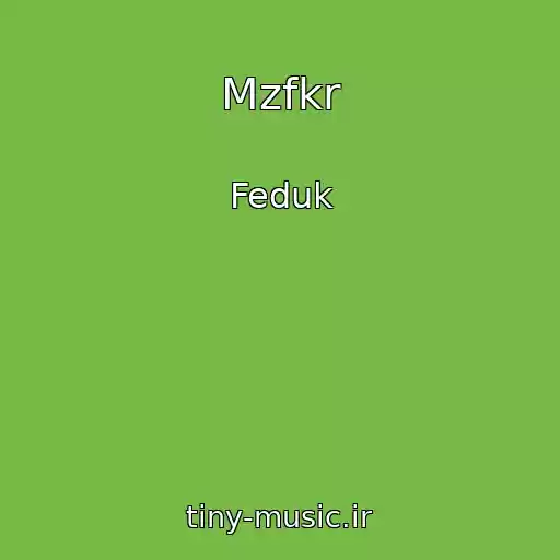 کاور آهنگ Mzfkr از Feduk