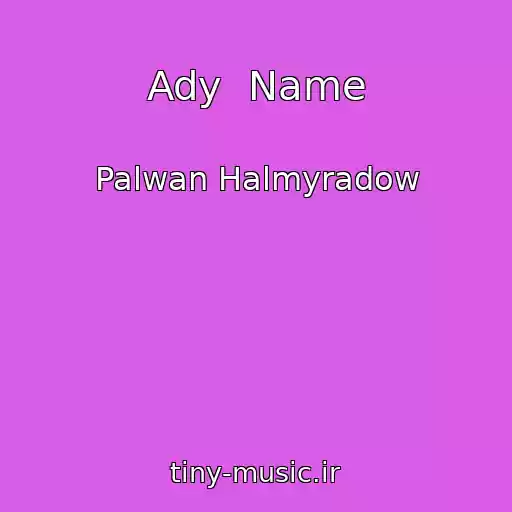 کاور آهنگ Ady  Name از Palwan Halmyradow