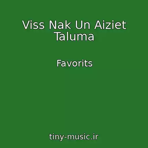 کاور آهنگ Viss Nak Un Aiziet Taluma از Favorits