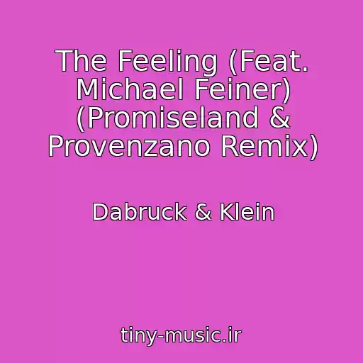 کاور آهنگ The Feeling (Feat. Michael Feiner) (Promiseland & Provenzano Remix) از Dabruck & Klein