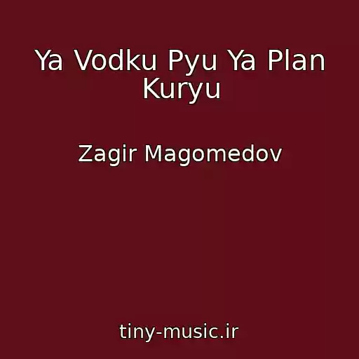 کاور آهنگ Ya Vodku Pyu Ya Plan Kuryu از Zagir Magomedov