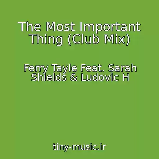 کاور آهنگ The Most Important Thing (Club Mix) از Ferry Tayle Feat. Sarah Shields & Ludovic H