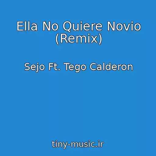 کاور آهنگ Ella No Quiere Novio (Remix) از Sejo Ft. Tego Calderon