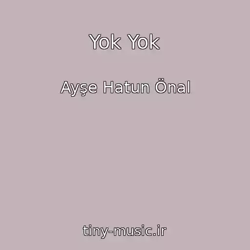 کاور آهنگ Yok Yok از Ayşe Hatun Önal