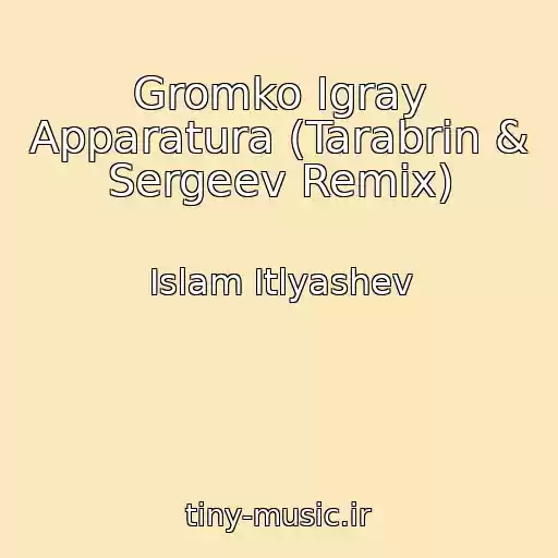 کاور آهنگ Gromko Igray Apparatura (Tarabrin & Sergeev Remix) از Islam Itlyashev