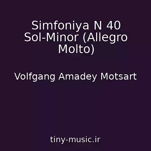 کاور آهنگ Simfoniya N 40 Sol-Minor (Allegro Molto) از Volfgang Amadey Motsart