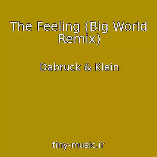 کاور آهنگ The Feeling (Big World Remix) از Dabruck & Klein
