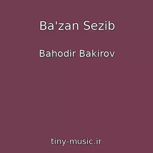 کاور آهنگ Ba'zan Sezib از Bahodir Bakirov