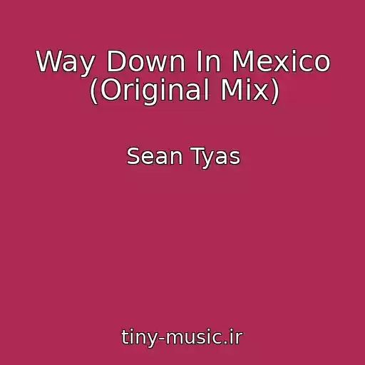 کاور آهنگ Way Down In Mexico (Original Mix) از Sean Tyas