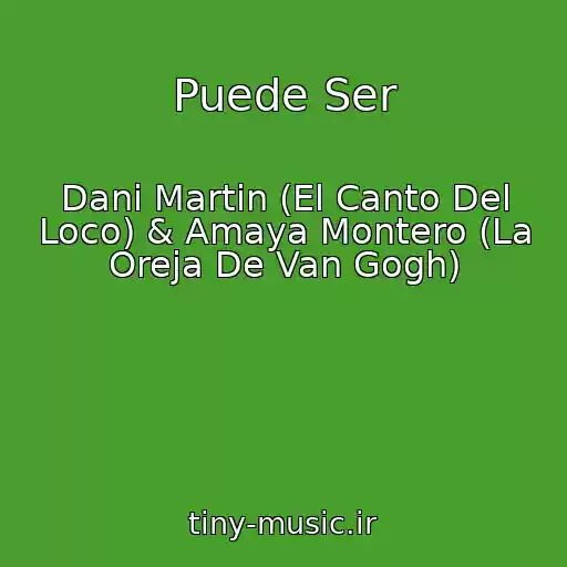 کاور آهنگ Puede Ser از Dani Martin (El Canto Del Loco) & Amaya Montero (La Oreja De Van Gogh)