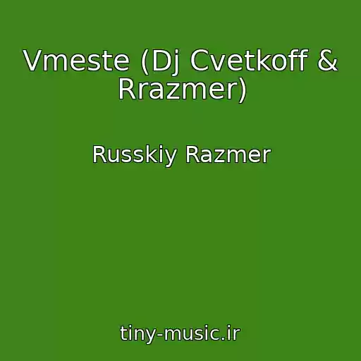 کاور آهنگ Vmeste (Dj Cvetkoff & Rrazmer) از Russkiy Razmer