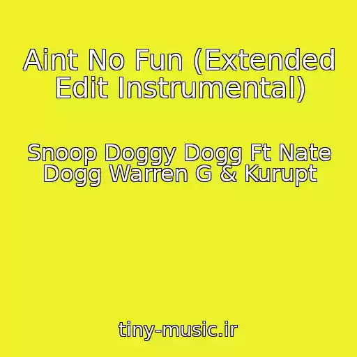 کاور آهنگ Aint No Fun (Extended Edit Instrumental) از Snoop Doggy Dogg Ft Nate Dogg Warren G & Kurupt