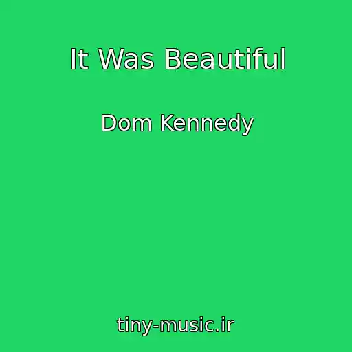 کاور آهنگ It Was Beautiful از Dom Kennedy