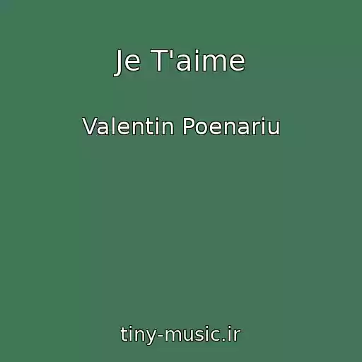 کاور آهنگ Je T'aime از Valentin Poenariu