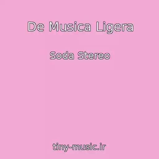 کاور آهنگ De Musica Ligera از Soda Stereo