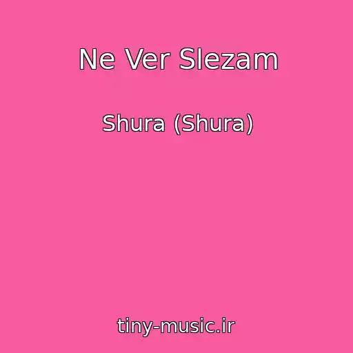 کاور آهنگ Ne Ver Slezam از Shura (Shura)