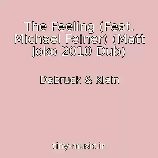کاور آهنگ The Feeling (Feat. Michael Feiner) (Matt Joko 2010 Dub) از Dabruck & Klein