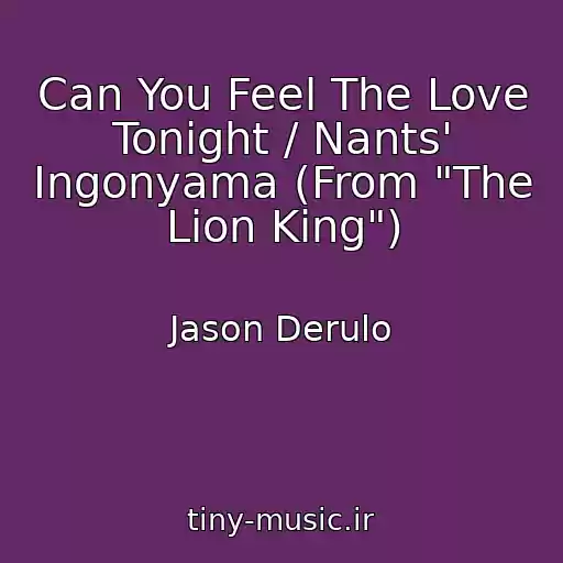 کاور آهنگ Can You Feel The Love Tonight / Nants' Ingonyama (From "The Lion King") از Jason Derulo