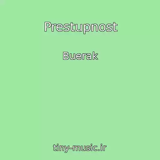 کاور آهنگ Prestupnost از Buerak