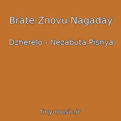 کاور آهنگ Brate Znovu Nagaday از Dzherelo - Nezabuta Pіsnya