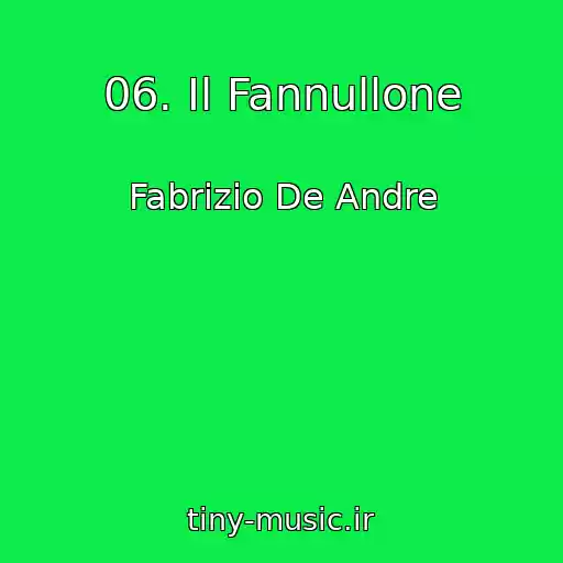 کاور آهنگ 06. Il Fannullone از Fabrizio De Andre