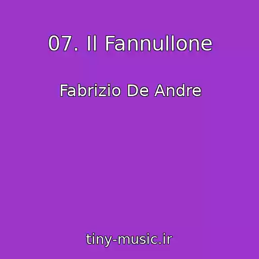 کاور آهنگ 07. Il Fannullone از Fabrizio De Andre