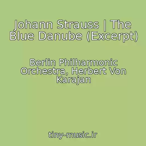 کاور آهنگ Johann Strauss | The Blue Danube (Excerpt) از Berlin Philharmonic Orchestra, Herbert Von Karajan