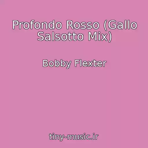 کاور آهنگ Profondo Rosso (Gallo Salsotto Mix) از Bobby Flexter