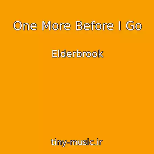 کاور آهنگ One More Before I Go از Elderbrook