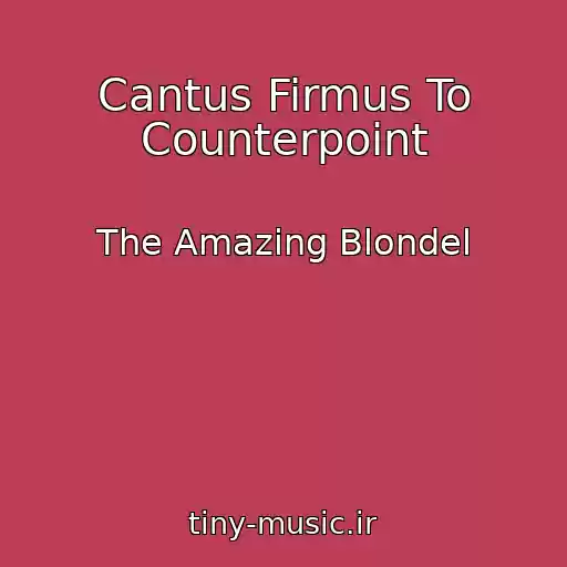 کاور آهنگ Cantus Firmus To Counterpoint از The Amazing Blondel