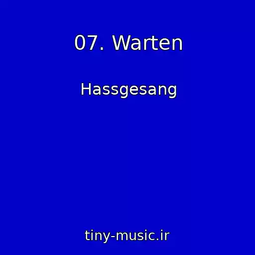 کاور آهنگ 07. Warten از Hassgesang