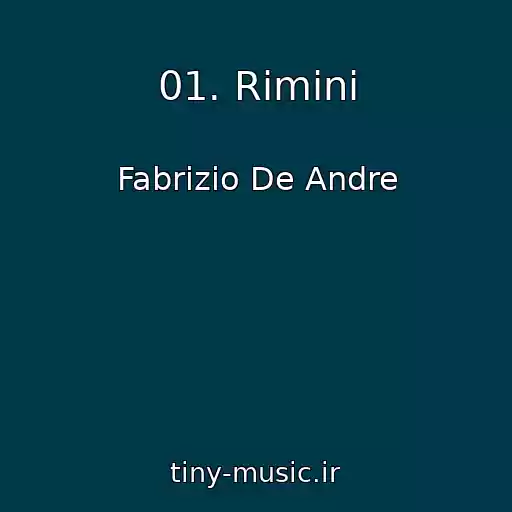 کاور آهنگ 01. Rimini از Fabrizio De Andre