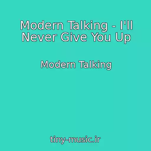 کاور آهنگ Modern Talking - I'll Never Give You Up از Modern Talking