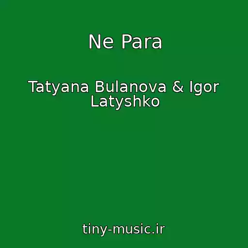 کاور آهنگ Ne Para از Tatyana Bulanova & Igor Latyshko