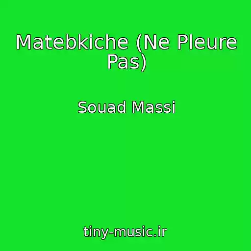 کاور آهنگ Matebkiche (Ne Pleure Pas) از Souad Massi