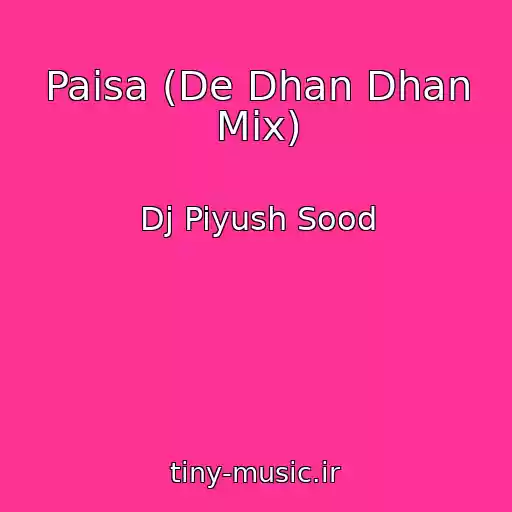 کاور آهنگ Paisa (De Dhan Dhan Mix) از Dj Piyush Sood