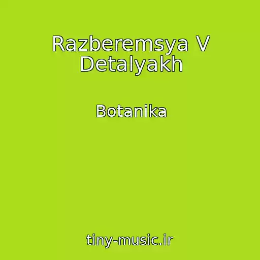کاور آهنگ Razberemsya V Detalyakh از Botanika