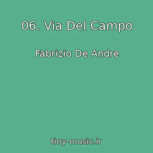 کاور آهنگ 06. Via Del Campo از Fabrizio De Andre
