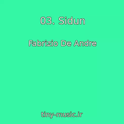 کاور آهنگ 03. Sidun از Fabrizio De Andre