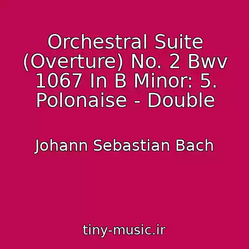 کاور آهنگ Orchestral Suite (Overture) No. 2 Bwv 1067 In B Minor: 5. Polonaise - Double از Johann Sebastian Bach