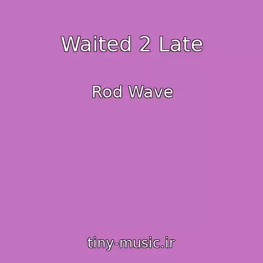 کاور آهنگ Waited 2 Late از Rod Wave
